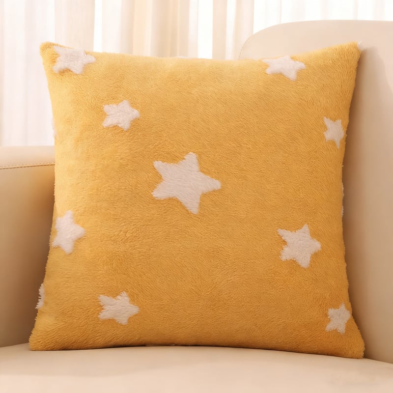 Plišani navlaka za jastuk s motivom crtane zvjezdice, 45×45 cm ili 50×50 cm, mek navlaka za spavaću sobu i kauč, dekor za prozor
