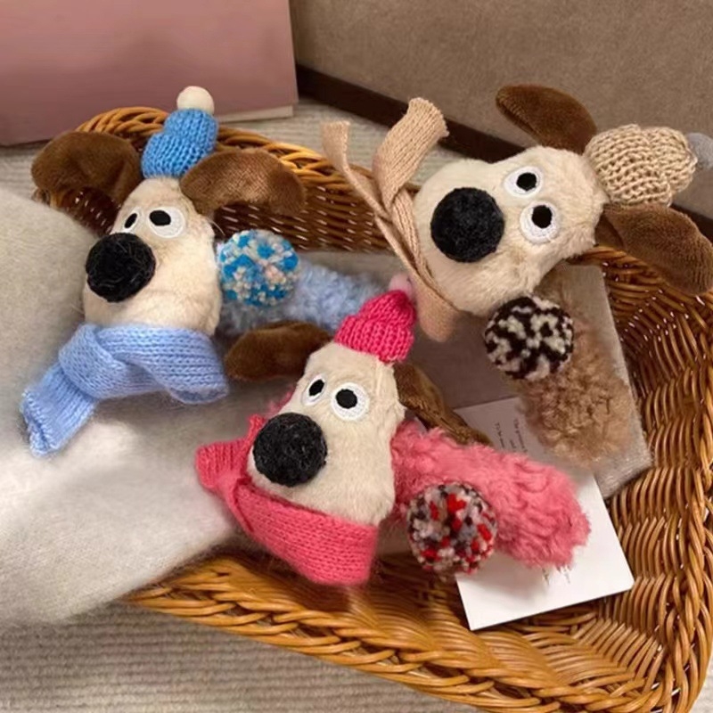 Плюшена щипка за коса за деца, анимационен стил, стил лък, ръчна изработка, клип тип клюн