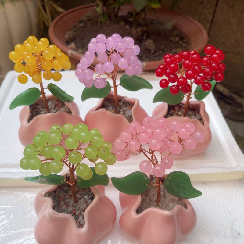 Kalcedonovo drvo novca za prosperitet – dekoracija u uredu i kod kuće, amulet bogatstva, za TV ormarić, stil: Novi kineski stil