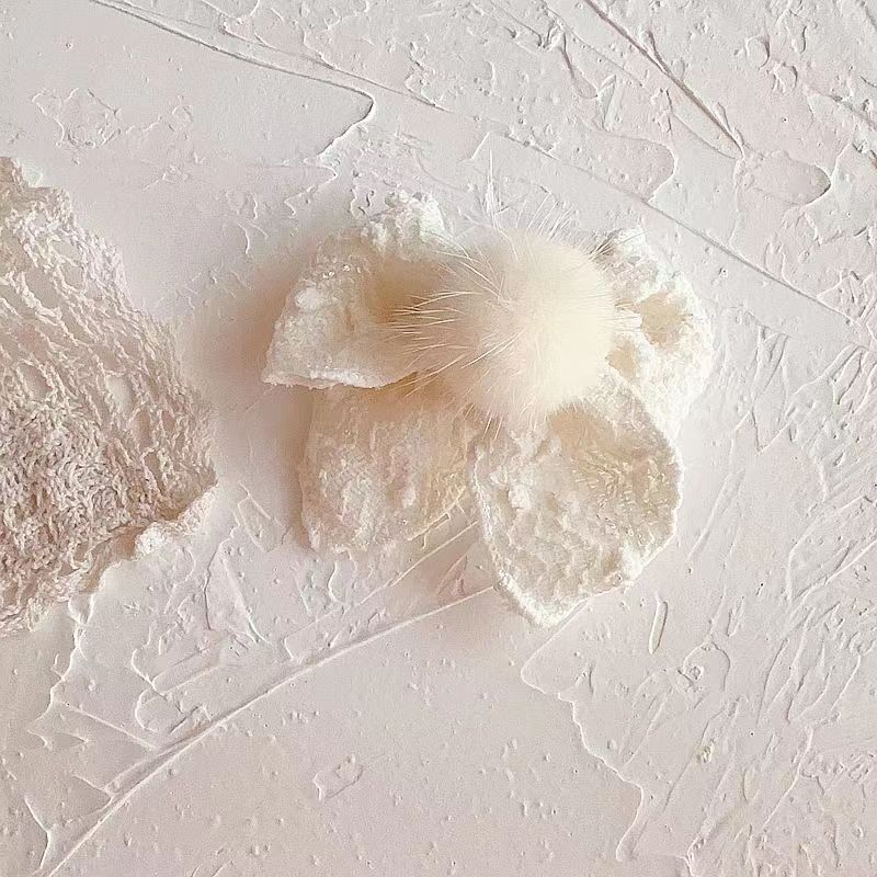 Аксесоар за коса с дантелен лък в стил френски ретро, клип Duckbill, за деца, ръчна изработка