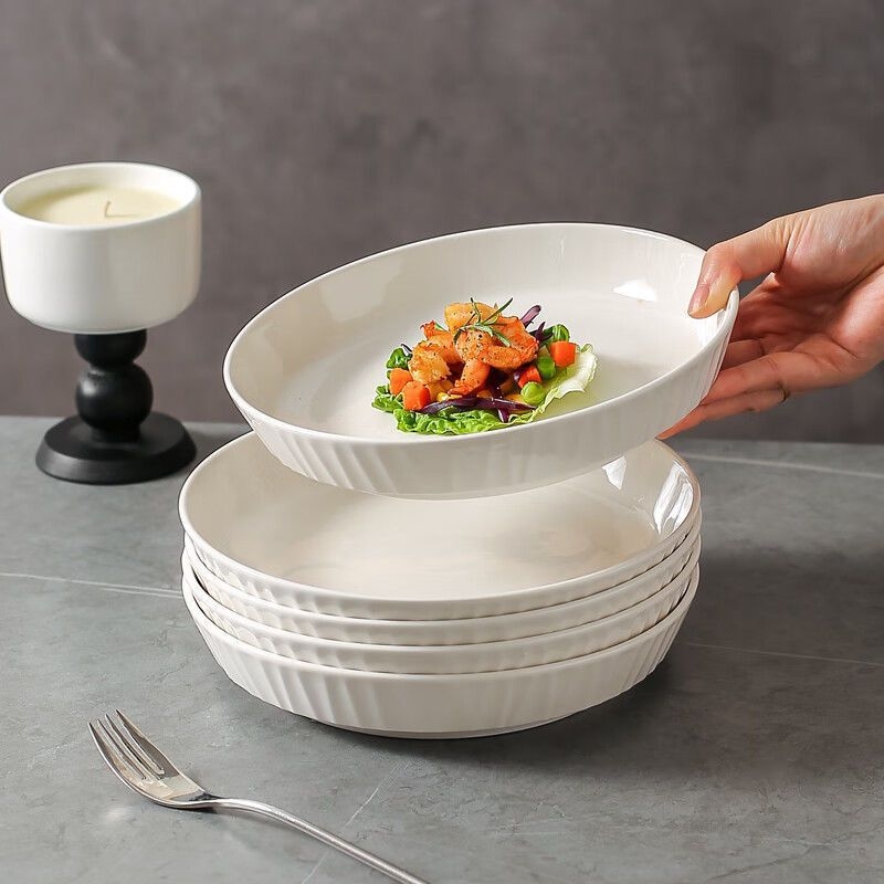 Silly Baby Paradise porcelán tál, nordic stílus, kör alak, egyszínű minta, aláglazúrozott textúra, mikrohullámú sütőben használható