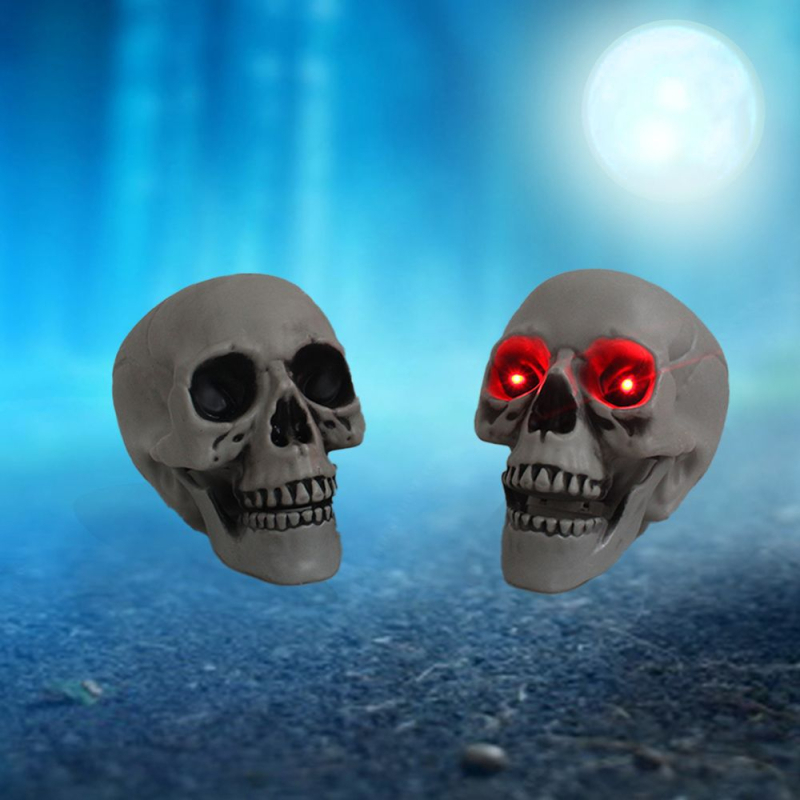 Halloween rekvizit: plastična simulirana lubanja za uređenje uklete kuće