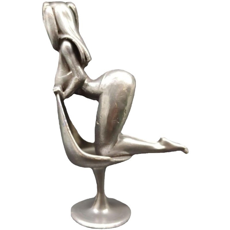 Statueta djevojke zeca od smole, stolna dekoracija, mini umjetničko djelo Yu Shang