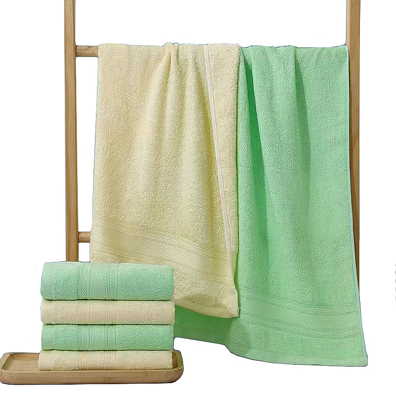 Kupaonski ručnik od bambusovih vlakana, mekan i upijajući, 32 vlakana, jacquard i plosnata tkanina, težina 120–140 g, prilagodljivo