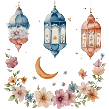 Стенно стикер с флорални мотиви, PVC, модерен минималистичен стил, 1 бр, декоративен стенен стикер