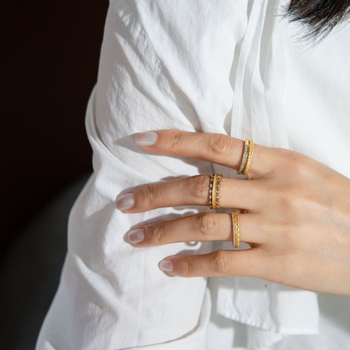 Prsten, srebro 925, šuplji tkan dizajn geometrijski, stil starog novca, elektroplatirano, za žene