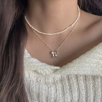 Masnis medálos nyaklánc, 925 ezüst, elektroplakolás, oldalsó lánc