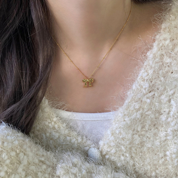 Masnis medálos nyaklánc, 925 ezüst, elektroplakolás, oldalsó lánc