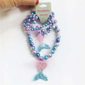 Детско колие с висулка, карикатурен стил, пластмаса/смола, електроплакиране, халкова верига, с падаща висулка