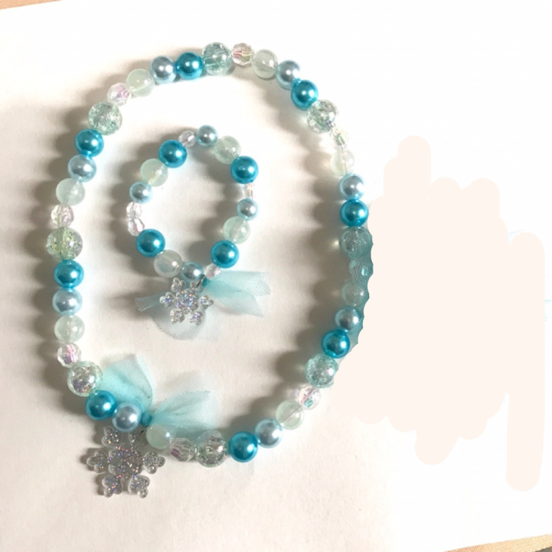 Детско колие с висулка, карикатурен стил, пластмаса/смола, електроплакиране, халкова верига, с падаща висулка