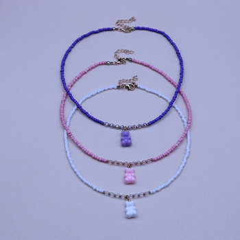 Огърлица, сърцевидна форма, сплав, корейски детски стил, дължина 21–50 см