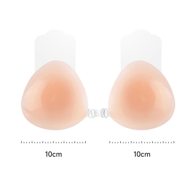Αόρατο επίθεμα στήθους από σιλικόνη για ανύψωση (Υλικό: Σιλικόνη; Λειτουργία: Αόρατο; Πάχος: Υπερ-λεπτό; Σχήμα θηλής: Τριγωνικό; Στυλ: Σέξι)