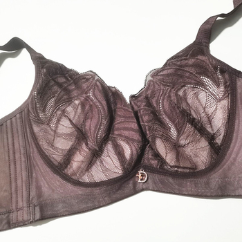 Δαντελένιο σουτιέν με βαμβακερή επένδυση, λεπτή καλουπωμένη cups, 3/4 Cup, Διαμόρφωση και Push-Up