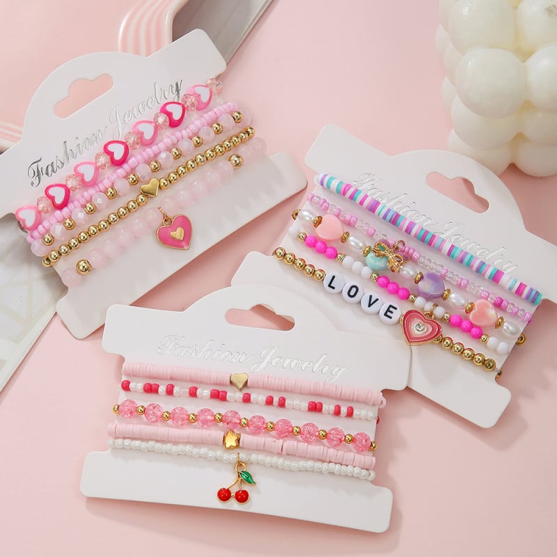 Karkötő, kézzel készített, ötvözet, szív alakú, Hercegnő sorozat