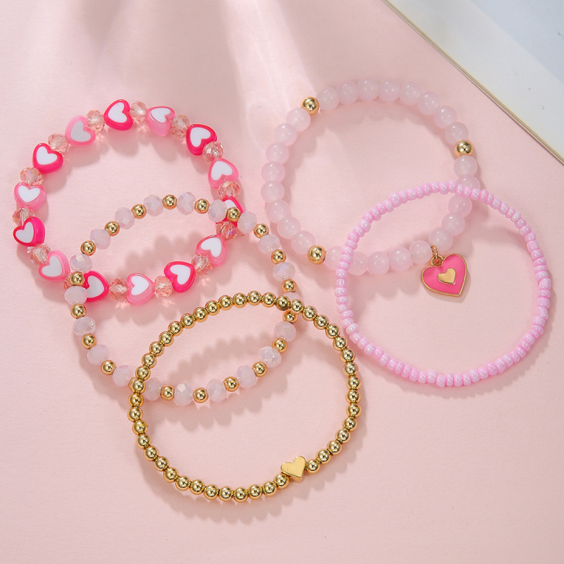 Karkötő, kézzel készített, ötvözet, szív alakú, Hercegnő sorozat