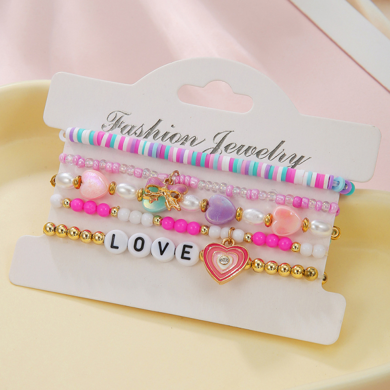 Karkötő, kézzel készített, ötvözet, szív alakú, Hercegnő sorozat