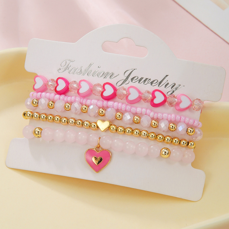 Karkötő, kézzel készített, ötvözet, szív alakú, Hercegnő sorozat