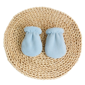 Újszülött babakesztyűk polár fleece, uniszex, varrat nélküli kialakítás, meleg és vastag, egyszínű minta, 0-1 év, téli és tavaszi szezonra