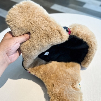 Šešir Lei Feng, etnički stil, velika cvjetna tkanina, zimska deblja fleece, otporna na vjetar, kapa s zaštitom za uši, pamučna kapa za djecu (4–6, 8–10 i preko 10 godina)