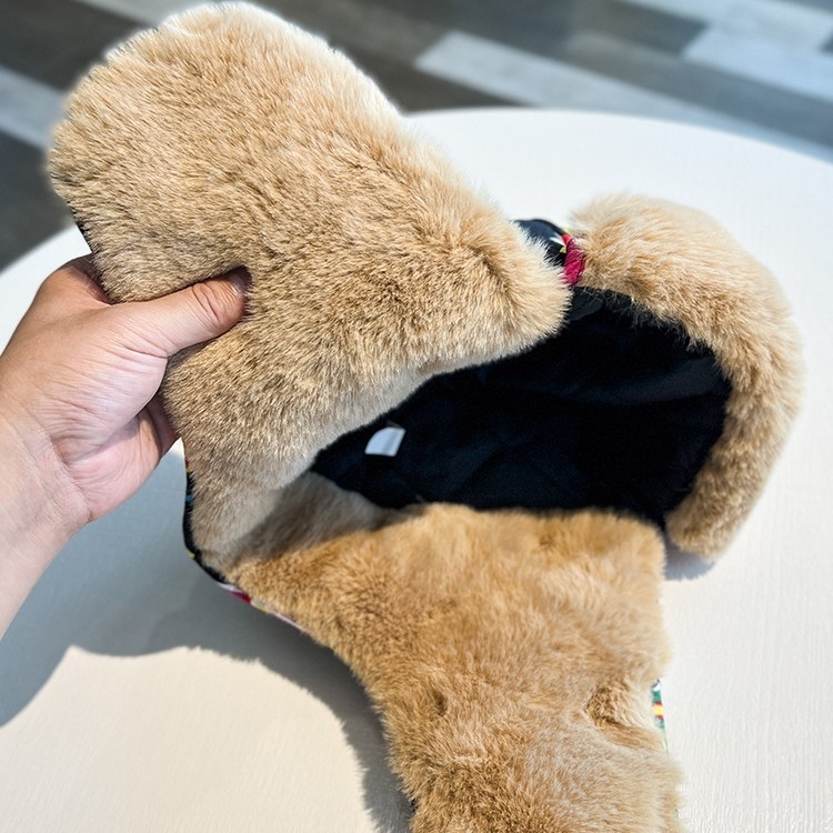 Šešir Lei Feng, etnički stil, velika cvjetna tkanina, zimska deblja fleece, otporna na vjetar, kapa s zaštitom za uši, pamučna kapa za djecu (4–6, 8–10 i preko 10 godina)