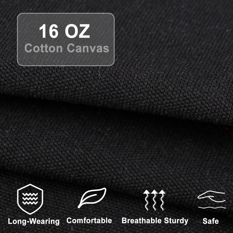 Hengying Ποδιά χωρίς μανίκια από καμβά — Αντιβρωμιά, Μονόχρωμο σχέδιο