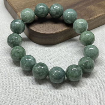 Jade gyöngy karkötő - kézműves, arany bevonattal, geometriai forma, uniszex