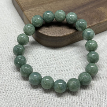 Jade gyöngy karkötő - kézműves, arany bevonattal, geometriai forma, uniszex