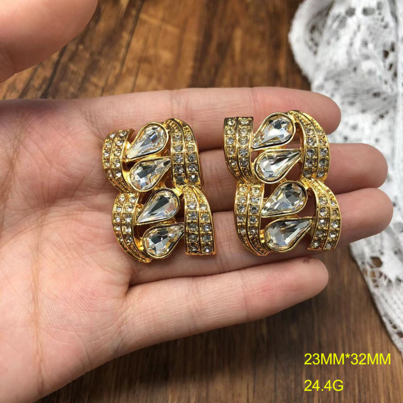 Set ogrlice i naušnica s perlama, vintage Hepburn stil, kamenje, dijamantna obrada, zlatno premazano, duljina ≤ 30 cm