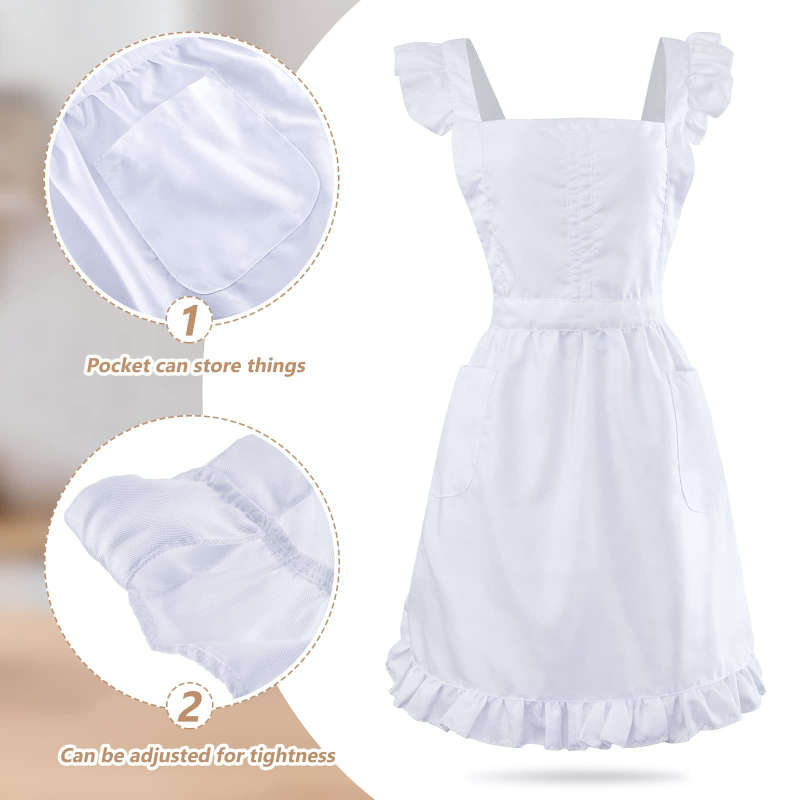 Ποδιά χωρίς μανίκια, ανθεκτική στα λεκέδες, πολυεστέρας, μοντέρνο μινιμαλιστικό στυλ, μονόχρωμο σχέδιο