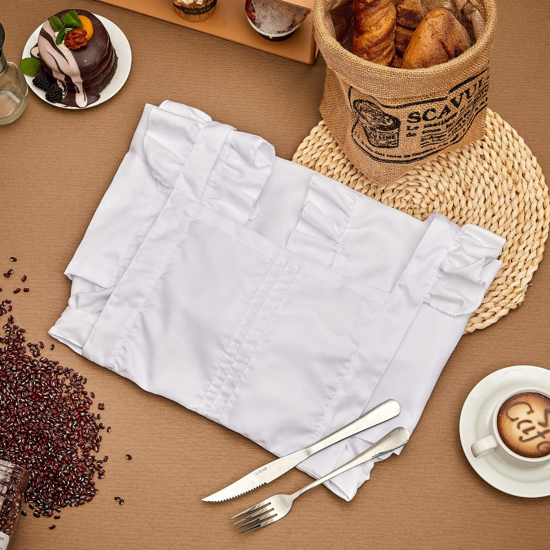 Ποδιά χωρίς μανίκια, ανθεκτική στα λεκέδες, πολυεστέρας, μοντέρνο μινιμαλιστικό στυλ, μονόχρωμο σχέδιο