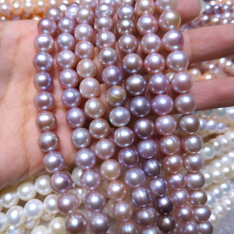 Lähedalt ümmargused mageveepärlid — Naked Stone stiil, Naked Pearls, Nothing kaubamärk