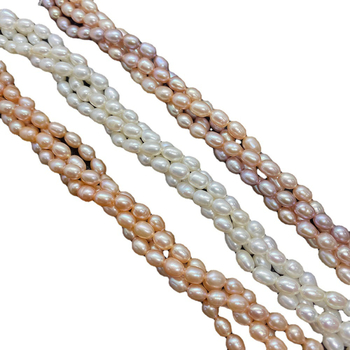 LILDBZ Looduslikud mageveepärlid, riisikujulised helmed, 5–10 mm diameeter, DIY ehtedeks