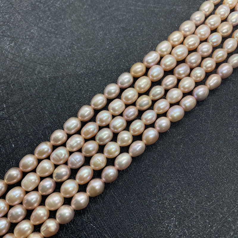 LILDBZ Looduslikud mageveepärlid, riisikujulised helmed, 5–10 mm diameeter, DIY ehtedeks