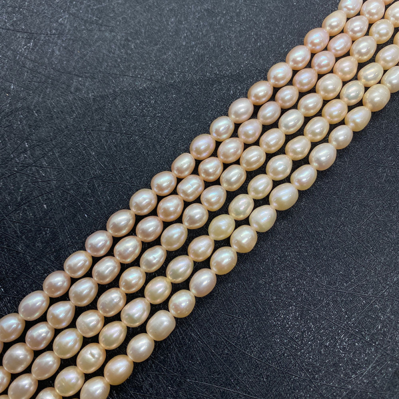 LILDBZ Looduslikud mageveepärlid, riisikujulised helmed, 5–10 mm diameeter, DIY ehtedeks