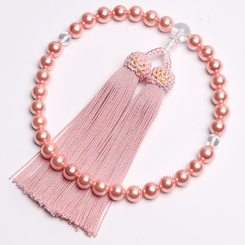 Kézzel készített japán rózsafüzér karkötő kagyló gyöngyökkel — 2025 tavaszi megjelenés