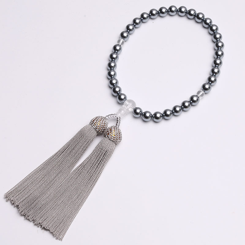 Kézzel készített japán rózsafüzér karkötő kagyló gyöngyökkel — 2025 tavaszi megjelenés