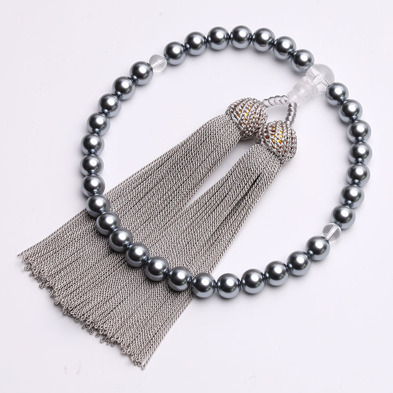 Kézzel készített japán rózsafüzér karkötő kagyló gyöngyökkel — 2025 tavaszi megjelenés