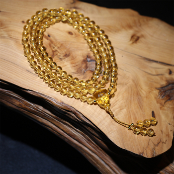 Гривна с Буда мъниста от стъклени глазури, етно стил, унисекс, марка Ancient glaze, изработка Ancient Law