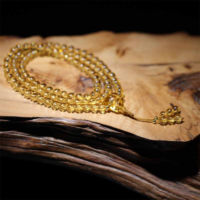 Гривна с Буда мъниста от стъклени глазури, етно стил, унисекс, марка Ancient glaze, изработка Ancient Law