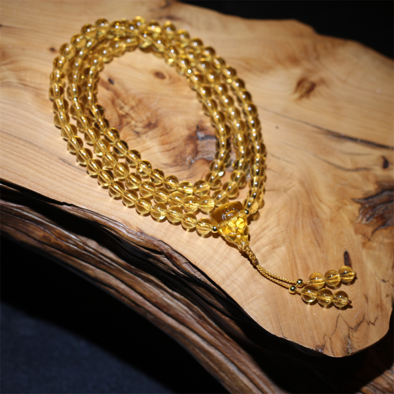 Гривна с Буда мъниста от стъклени глазури, етно стил, унисекс, марка Ancient glaze, изработка Ancient Law