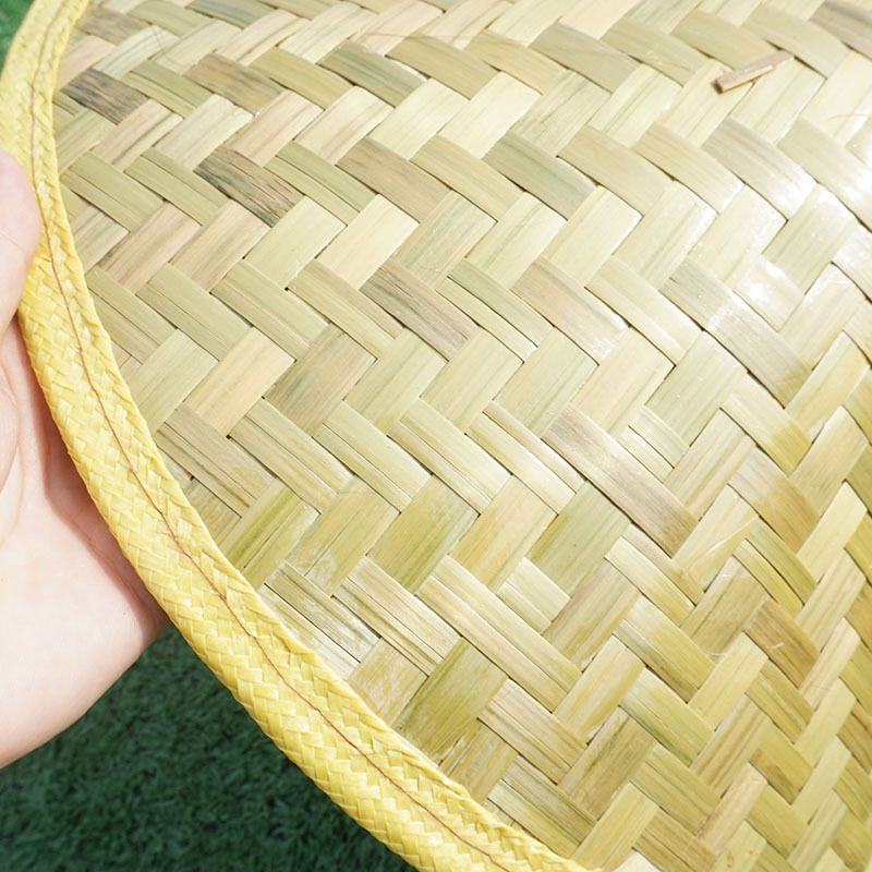 Сламена шапка от бамбук, тъкана с Warp технология, голям полог, райест модел