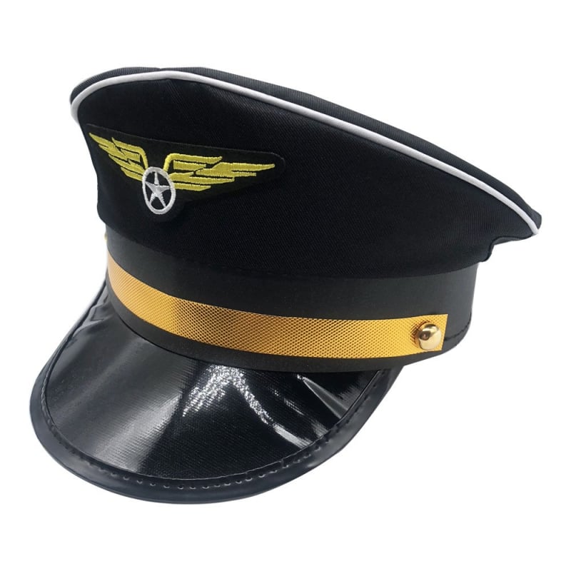 Komplet kapetanskih kapa, Unisex, Poliester, Široka rub, Ravni vrh, Petokraka zvijezda