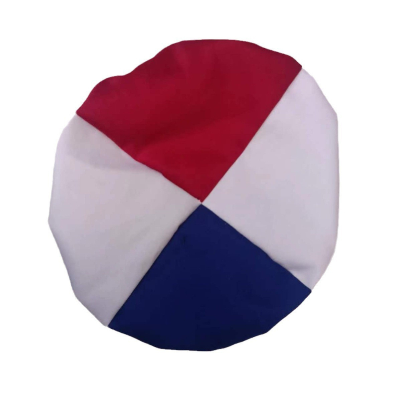 Šefcepure ar krāsu blokiem, universāla, plakanais augšdaļa, poliestera-kokvilnas maisījums, plata mala