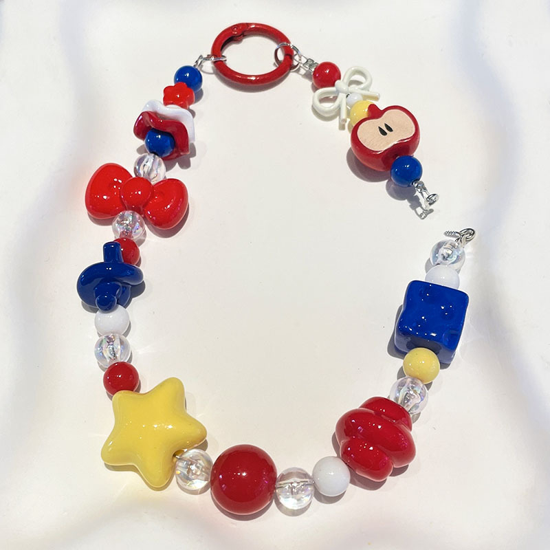 DIY makaronistiilis telefoni kaelakee, vaigu materjal, elektroplaatimine, PVC köis, metallist klamber, naiselik stiil