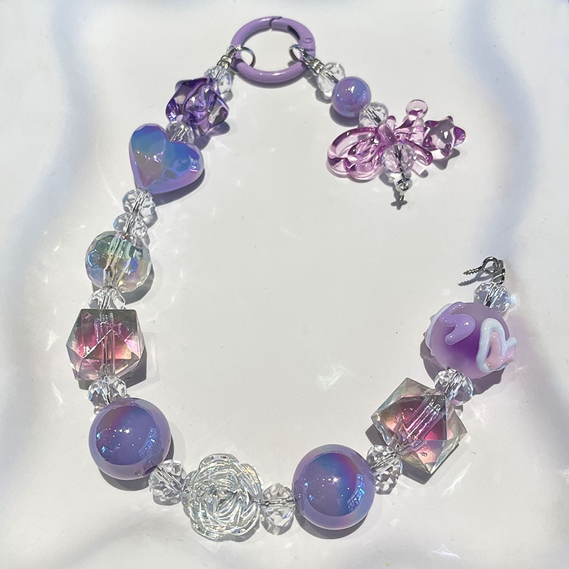 DIY makaronistiilis telefoni kaelakee, vaigu materjal, elektroplaatimine, PVC köis, metallist klamber, naiselik stiil