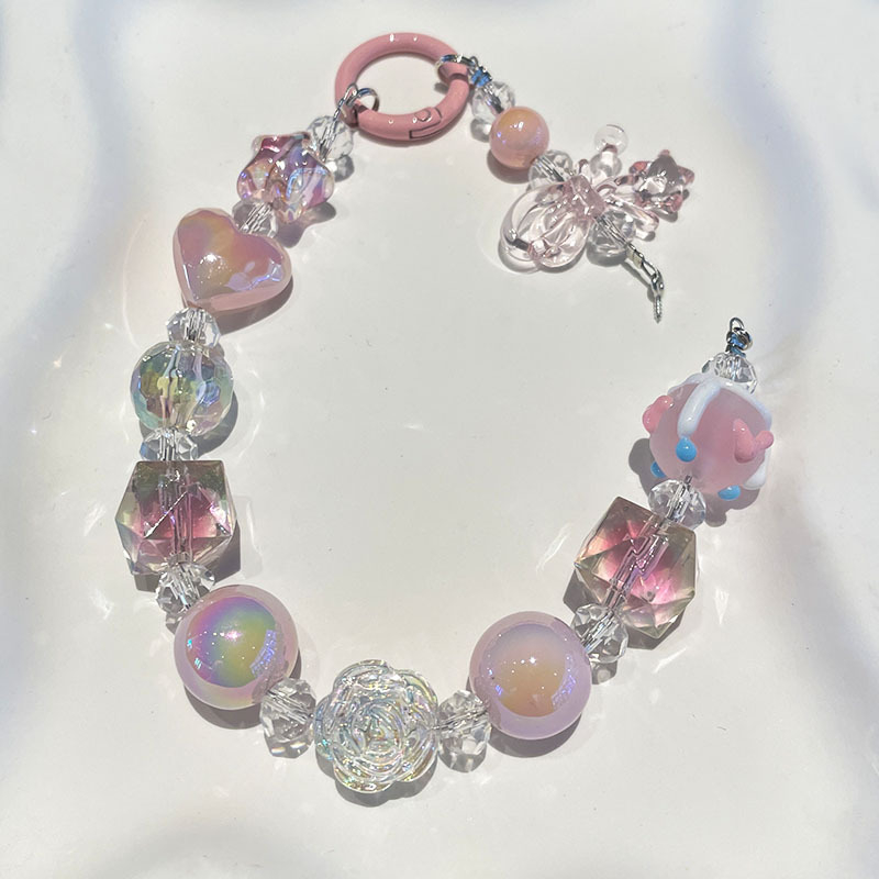 DIY makaronistiilis telefoni kaelakee, vaigu materjal, elektroplaatimine, PVC köis, metallist klamber, naiselik stiil