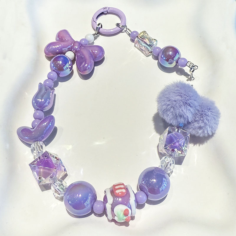 DIY makaronistiilis telefoni kaelakee, vaigu materjal, elektroplaatimine, PVC köis, metallist klamber, naiselik stiil