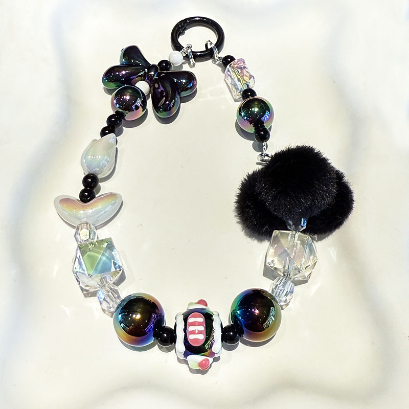 DIY makaronistiilis telefoni kaelakee, vaigu materjal, elektroplaatimine, PVC köis, metallist klamber, naiselik stiil