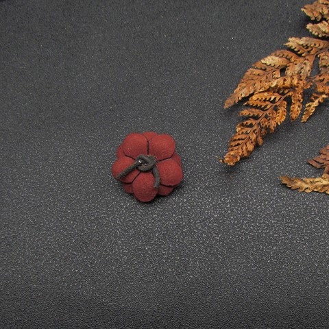 Cvjetna corsage broš, unisex, tkanina, vintage stil, tiskani dizajn