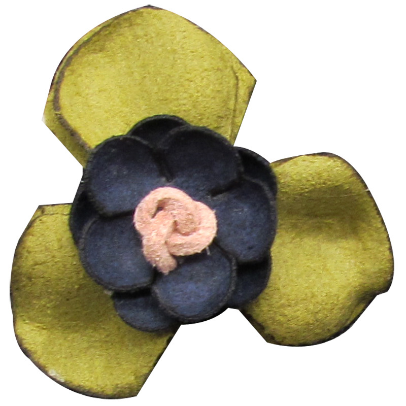 Cvjetna corsage broš, unisex, tkanina, vintage stil, tiskani dizajn